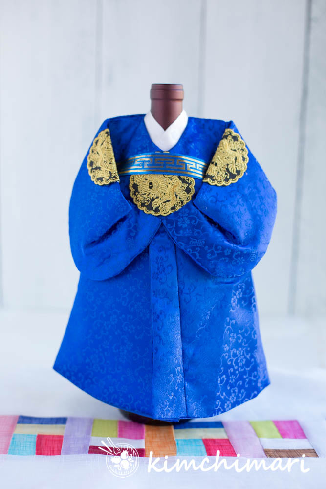 Winecover - Korean Traditional Man Hanbok - ROYAL BLUE