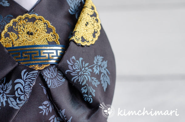 Winecover - Korean Traditional Man Hanbok - DARK NAVY BLUE